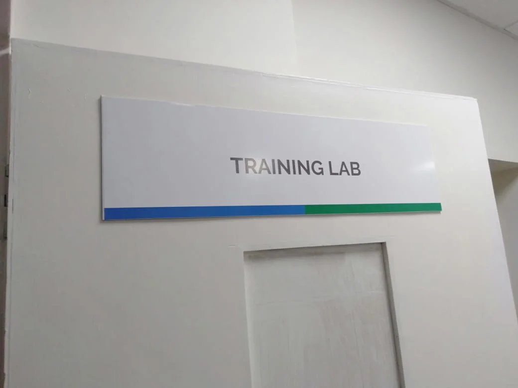 Premium custom acrylic and metal office name plate